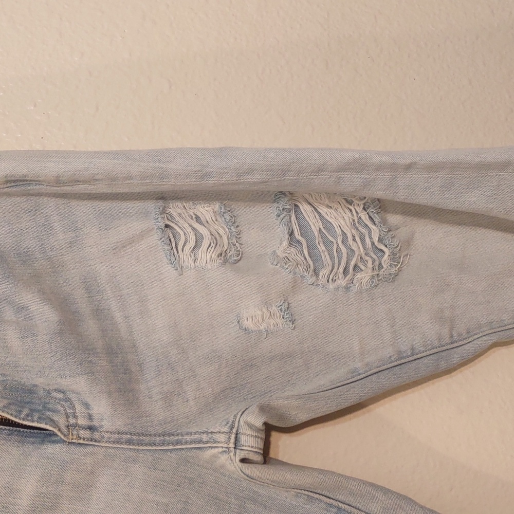 USED LUCKY BRAND JEANS SIENNA SLIM BOYFRIEND LIGHT DENIM SIZE 4 - Picture 9 of 12